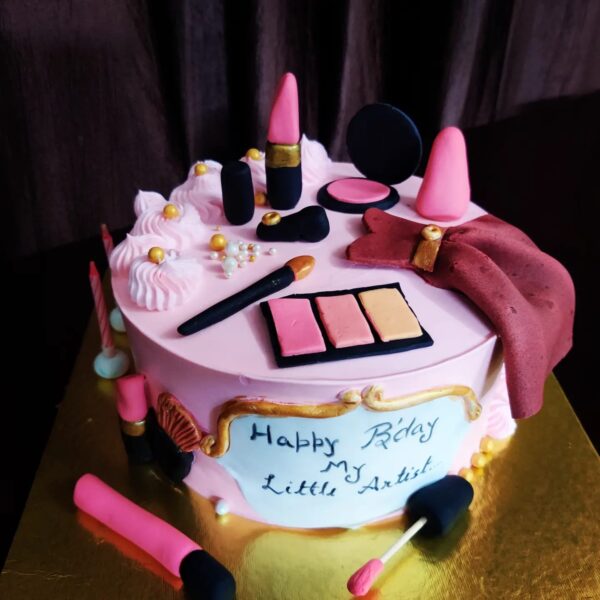 Makeup Themed Cake