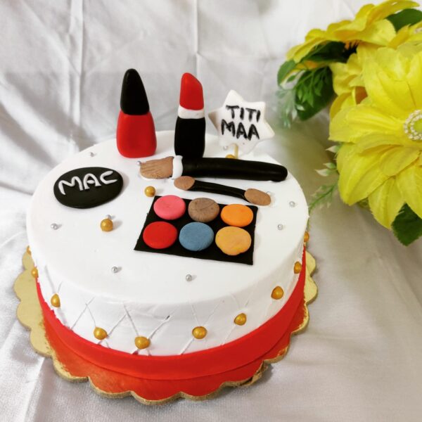 Makeup Themed Cake for Mother