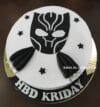 Black Panther themed birthday cake