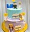 Dual Theme Sibling Birthday Cake
