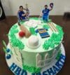 Indian Cricket Themed Cake