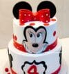 Minnie Mouse theme cake - 1