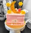 one-month birthday cake